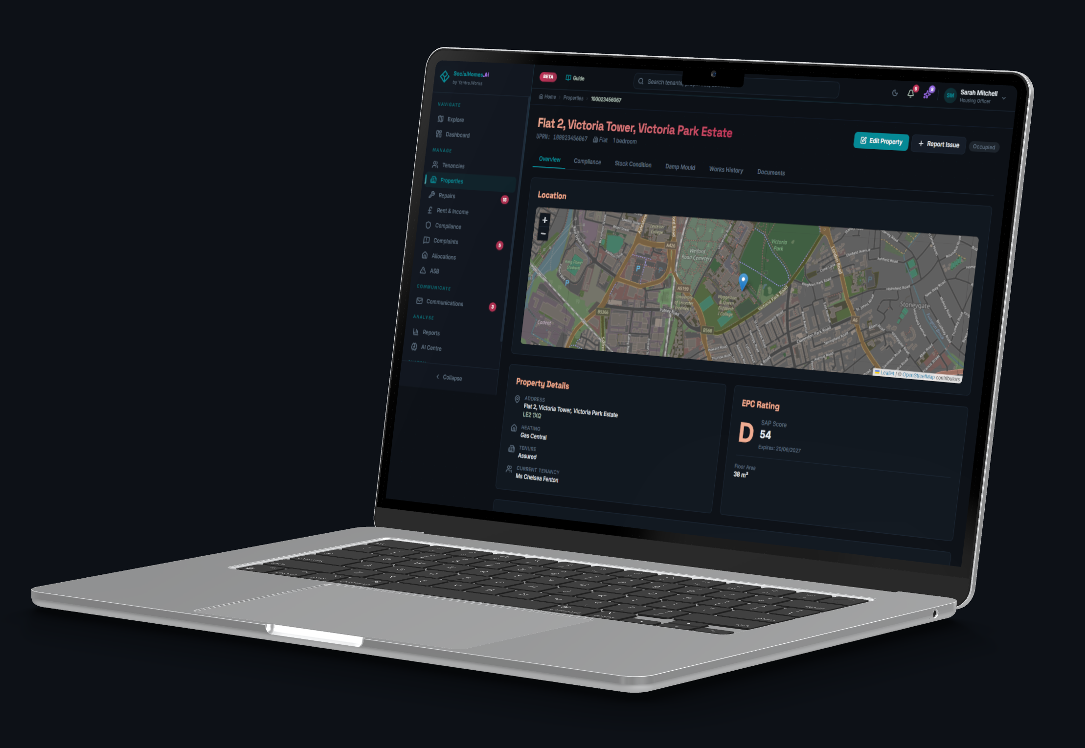SocialHomes.Ai Dashboard